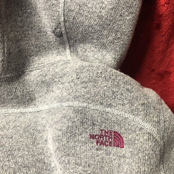 Womens Small 36 The North Face Grey woven wool and merlot lined polyester jacket - Picture 8 of 10